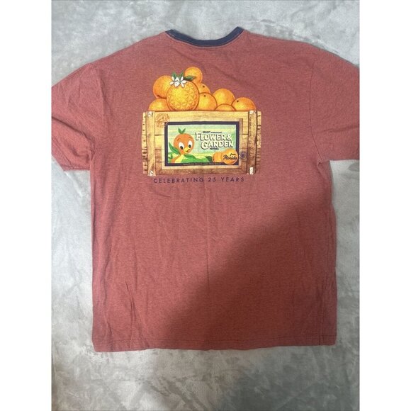 Disney Parks Epcot Flower Garden T Short Red Size Adult 2X - Picture 11 of 12